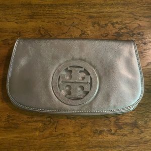 Tory Burch clutch silver